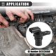 thumbnail image 3 of Sensor de posición Unique Bargains para Chrysler 200 2011-2013 ABS No.5033308AB Negro 2 piezas, 3 of 7