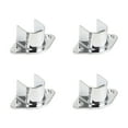 thumbnail image 4 of 4 Pack Closet Rod Socket Curtain Rod Wardrobe Rod Rail Brackets Flange Holders Closet Poles Rod End Supports Durable, 4 of 8