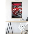 thumbnail image 4 of NFL Kansas City Chiefs - Helmet 16 Wall Poster with Wooden Magnetic Frame, 22.375" x 34", 4 of 5