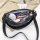 thumbnail image 5 of Bolsa de hilo de nailon para mujer, moda coreana de invierno, con asa superior de Color puro Ndcxsfigh Para Estrenar, 5 of 9