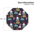 thumbnail image 2 of Lsque Gnome With Mushroom Pattern 4" Drink Coasters Set of 4, PVC Leather Absorbent Coasters, Table Coaster Set Decorative Coffee Cup Coasters Housewarming Gift -Octagon, 2 of 6