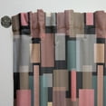 thumbnail image 3 of Designart 'Square Retro Design II' Mid-Century Modern Curtain Panel, 3 of 5