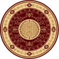 thumbnail image 1 of Rugs America 20957 5 ft. 3 in. New Vision French Aubusson Cherry Round Area Rug, 1 of 1