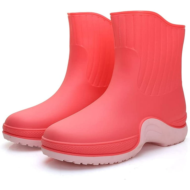 Rain Boots for Women Waterproof Short Garden Boots Ankle Rain