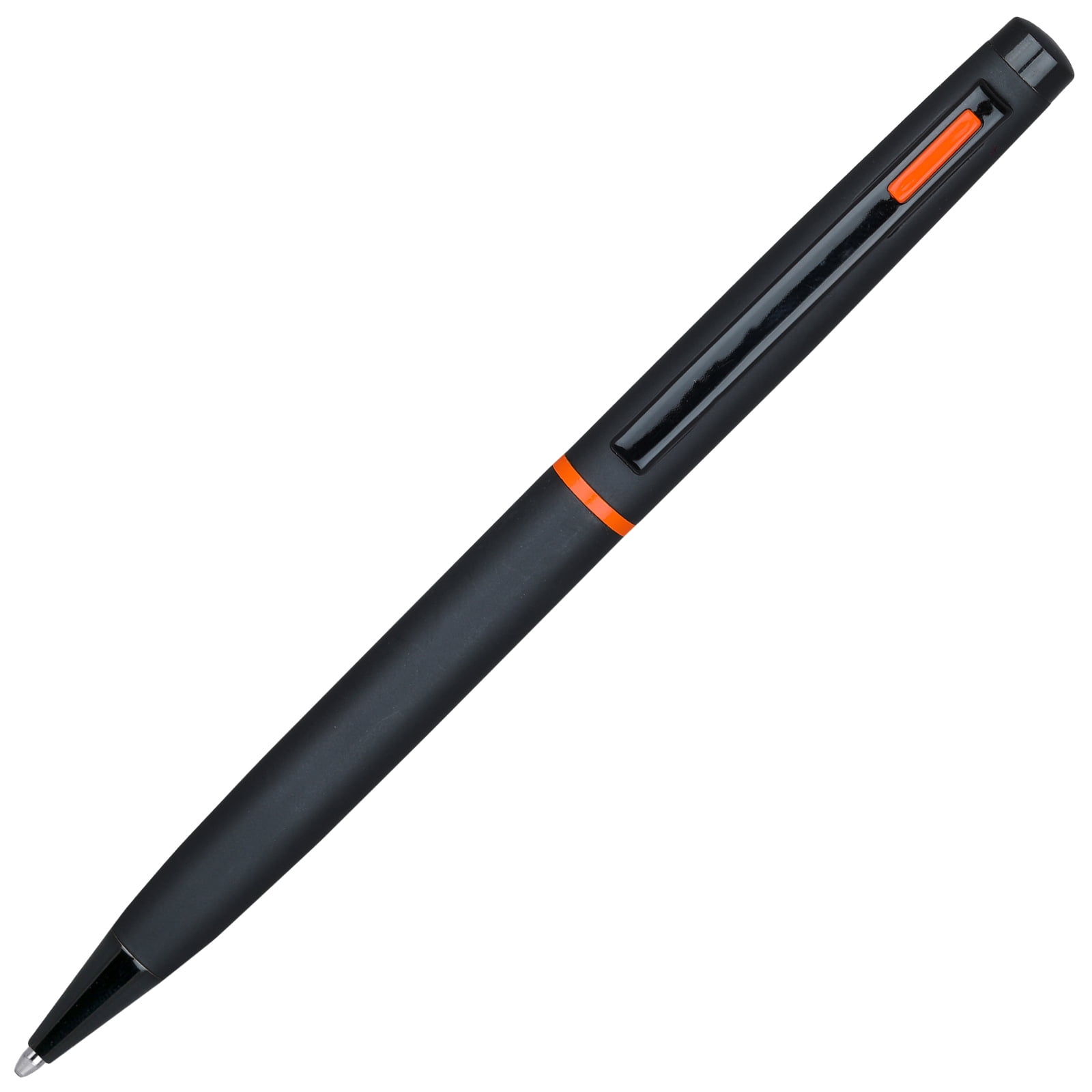 4G Ball Pen - Matt Black with Orange Accents with Single Gift Box Maple