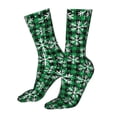 thumbnail image 5 of Gaeub Christmas Pattern At Buffalo Plaid Print Sports Socks,No Heel Casual Mid-Tube Socks,Crew Socks for Women and Man For Trouser, Dress, Business, 5 of 7