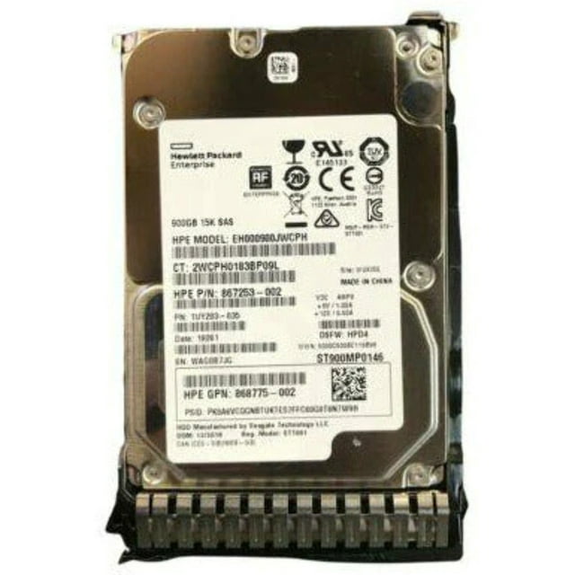 Disco 870759-B21 870795-001 HPE ST900MP0146 900GB SAS 12G 15K ENT 2.5 DS HDD