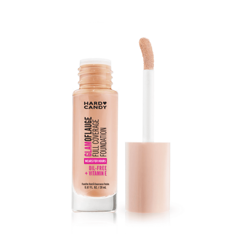 NNEGrinding Foundation 14g 2個セット ライトベージュ Hard Candy Glamoflauge Full Coverage Foundation, 1503 Linen