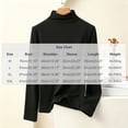 thumbnail image 3 of Czstvyn Women's Sweater Long Sleeve Warm Solid Mock Neck Regular Pullover Brushed Knit Stockinette Insulated, 3 of 5