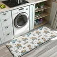 thumbnail image 3 of White Highland Cow Blue Truck Pattern Kitchen Rug Mat,Kitchen Runner Rugs Non Skid Washable,Decorative Kitchen Floor Mats for Kitchen,Sink,Laundry,17"x47.2", 3 of 7
