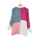 thumbnail image 4 of Pntutb Moda Mujer Otoño Invierno Contraste Color Cárdigan Manga Larga Suéter Cárdigan Chaqueta tops Rollbacks Pntutb Pntutb-3970, 4 of 6