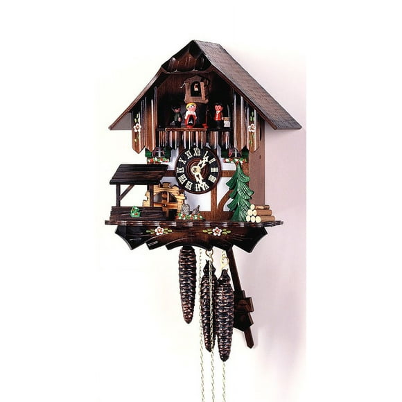 Cuckoo Clock Black Forest House, Mill Wheel