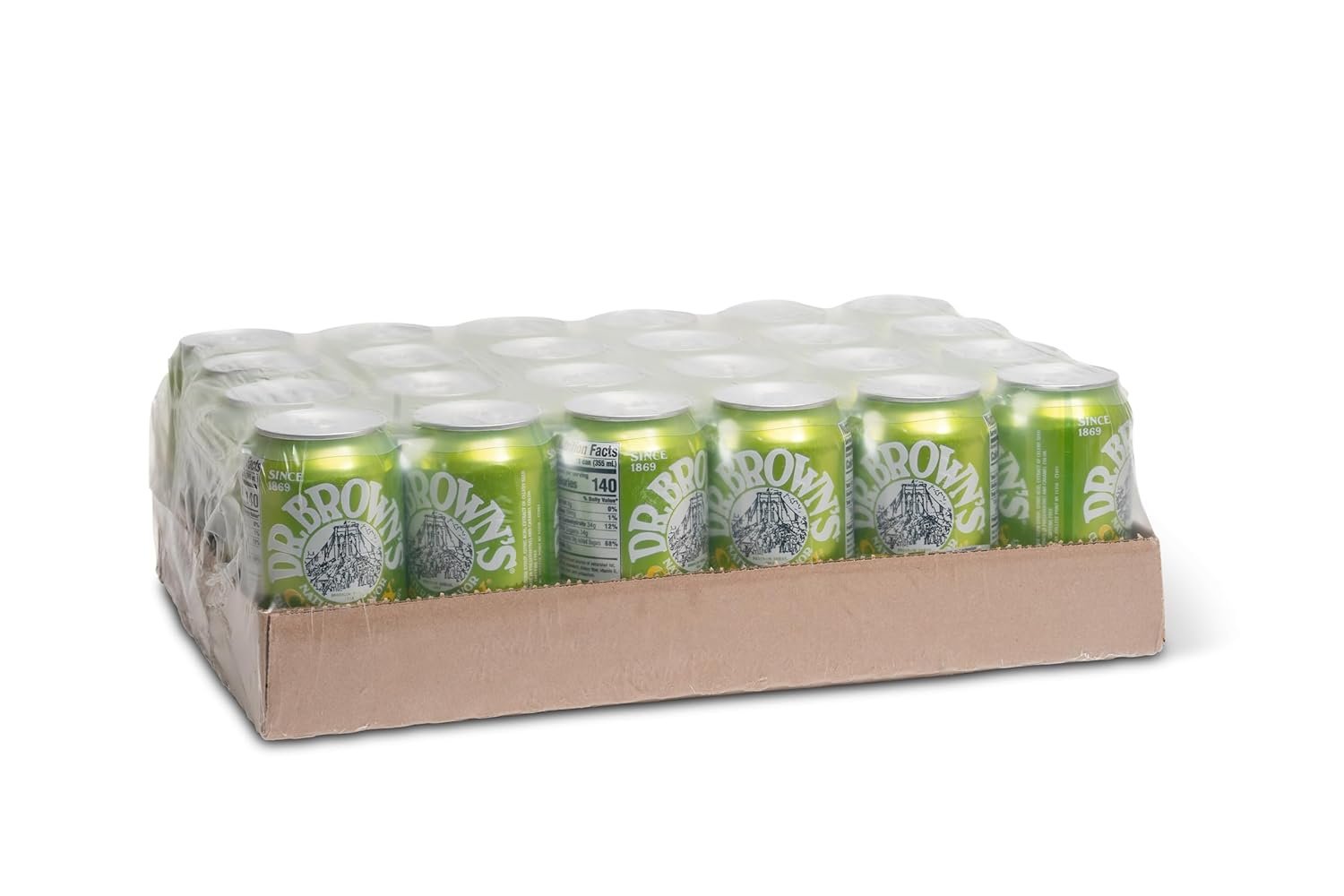 Dr. Brown's Cel-Ray Soda - A New York Original Celery Soda - 24 Cans of Refreshing, Kosher, Gourmet Soda Pop - Craft Celery Soda - 24 x 12 oz Cans