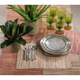 thumbnail image 4 of Saro Lifestyle 217.RU14108B 14 x 108 in. Shimmering Woven Nubby Water Hyacinth Table Runner, Rust, 4 of 4