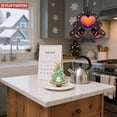 thumbnail image 5 of Vibrant Metal Hanging Christmas Tree Wind Spinner - Whimsical Design with Heart Patterns & Concentric Circles for Garden Decor, 5 of 7