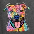 thumbnail image 2 of Dean Russo Best Dog Dog Lover Men's Graphic T-Shirt, Heather Black, XX-Large, 2 of 6