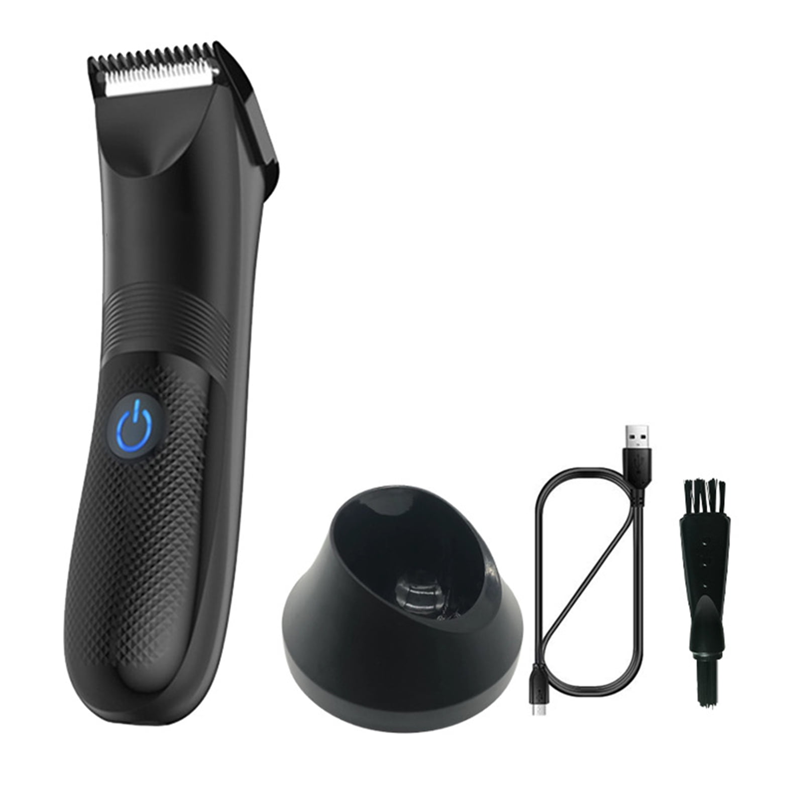 forbrydelse Robe vokse op Pubic Hair Razor Men Body Trimmer Electric Shaver Grooming USB Rechargeable  - Walmart.com