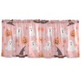 thumbnail image 7 of Yayeee Kitchen Curtains Set of 2 Light Filtering 57"x36" Over Sink Window Panels, Cute Pink Halloween, 7 of 7