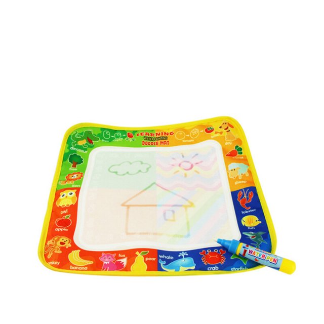 Worallymy Animal Letters Edge Colorful Painting Area Magic Water Canvas Drawing Mat Juguetes Worallymy JD735800186