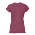 thumbnail image 2 of Boxercraft BW2101 Women's Tri-Blend Tee-Maroon Heather-M, 2 of 2