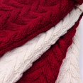 thumbnail image 4 of Medias navideñas, paquete de 6 15 pulgadas Cable ted Xmas Medias rústicas para la decoración de la temporada navideña familiar, color crema borgoña MFZFUKR CJWUS-2746, 4 of 6