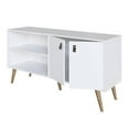 thumbnail image 5 of Manhattan Comfort Amber 53.7" TV Stand with Faux Leather Handles in White, 5 of 10