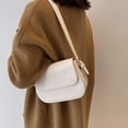 thumbnail image 5 of Bolso cruzado retro de gran capacidad para mujer, bolso de hombro de PU, nueva moda, 5 of 5