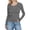 Gray, variant on Women's Long Sleeve Tops Casual Slim Fit Crew Neck T-Shirts Solid Knitted Pullover Stretchy Basic Tee Fashion Comfy Fall Shirts Khaki S
