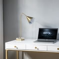 thumbnail image 2 of Resenkos 20.5" Modern LED Desk Lamp with Crystal Decoration,with Clear Cord and Switch,Gold, 2 of 7