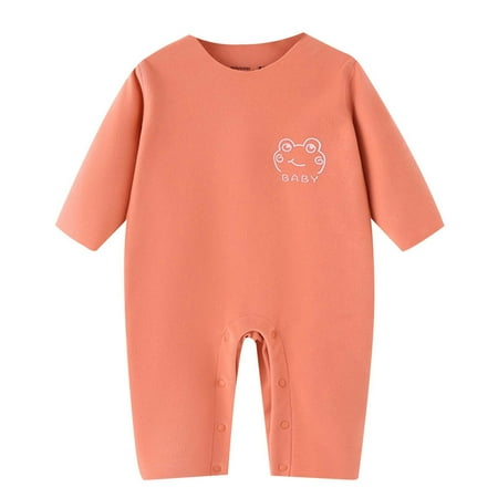 

Newborn Warm Sweatshirt Onesie Romper Baby Girls Boys Solid Bodysuit Long Sleeve Children 1PC Romper Kids Bodysuit Winter Snow Outfit Clothes(Size:6-12 Months)
