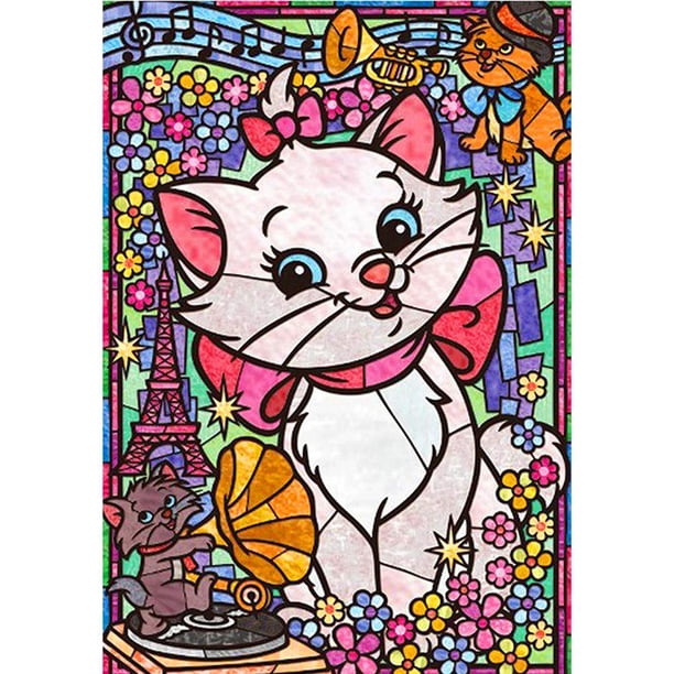 Cuadros Decorativos 5D bricolaje completo taladro diamante pintura dibujos animados gato punto de cruz bordado kits DQrwqpou Nuevos Originales