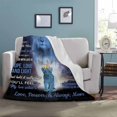 thumbnail image 3 of DAJU Personalized Love Blanket Throw to My Son from Mom you'll feel my love within it moring noon and night Blanket Gift for Son(60*80inch), 3 of 5