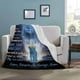 thumbnail image 3 of LHSHID Personalized Love Blanket Throw to My Son from Mom you'll feel my love within it moring noon and night Blanket Gift for Son, 3 of 5