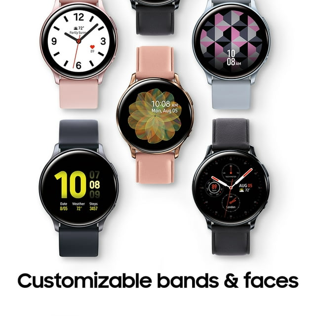 SAMSUNG Galaxy Watch Active 2 Aluminum Smart Watch (44mm) - Aqua Black - SM-R820NZKAXAR