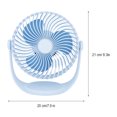 thumbnail image 3 of Aire acondicionado portátil Vhermosa Mini ventilador de refrigeración recargable por USB color azul, 3 of 8