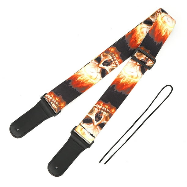 Piezas de guitarra, correa de cuero para el hombro Correa de cuero para el hombro para guitarra Correa de guitarra Funcionalidad de alta precisión Jadeshay A