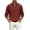 Red, variant on ZyeKqe Long Sleeve Tops for Men Corduroy Button Front Crewneck Pullover Golf Office Work Business Casual Shirts