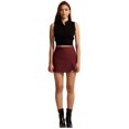 thumbnail image 6 of Skirts for Women Trendy High Waisted Corduroy Mini Skirt with Shorts Wine Red S, 6 of 9