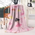 thumbnail image 2 of Ballet Princess Pattern Blanket,Comfortable Soft Lamb Wool Throw Blanket,All Season,Warm Lightweight Blankets for Sofa Bed Couch Living Room Chair,60"x80", 2 of 4