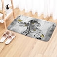 thumbnail image 2 of Rustic Farmhouse Bath Mat, Farm Gray Daisy Floral Flowers Butterfly Country Wooden Bath Rug for Bathroom, Grey White Bath Mat Soft Non Slip Bath Rugs, 16X24IN, 2 of 6