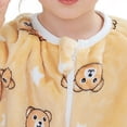 thumbnail image 5 of RFQWOVSR Baby Long Sleeve Footless Onesie with Zipper Closure, Flannel, 5 of 6