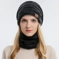 thumbnail image 6 of JIKNTTR Womens Winter Beanie Hat Scarf Set Knit Slouchy Beanie Cap Neck Warmer Set For Women Fashion, 6 of 7