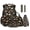 Butterfly Boho Floral, variant on Xixirimido Horses Black 6Pcs Matching School Supplies Set - Backpack Lunch Bag Pencil Case Water Bottle Sleeve Keychin Bookmark, Multi Pocket Kids Teens Bookbag