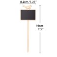 thumbnail image 1 of Planting Labels Blackboard Pure Wooden Eco-friendly Gardening Markers Sign Stake Tags Nursery Potted Herbs Flower Vegetables100PCS He Qiyong unisex, 1 of 2