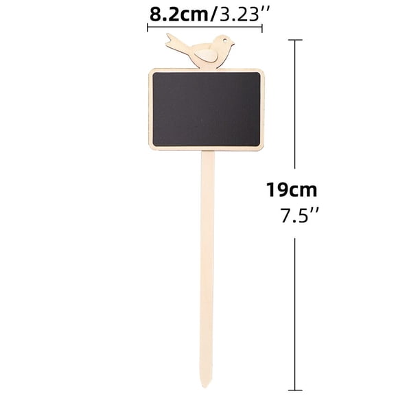 Planting Labels Blackboard Pure Wooden Eco-friendly Gardening Markers Sign Stake Tags Nursery Potted Herbs Flower Vegetables50PCS He Qiyong unisex