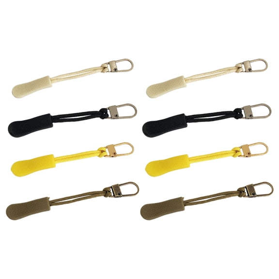 HOMEMAXS 8Pcs  DIY Zipper Pull Clothes Replacement Zipper Heads Backpack Zipper Pullers