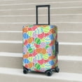 thumbnail image 6 of Fotbe easter eggs Luggage Cover Protector, Suitcase Protector，Scratch and Dirt Resistant, Fits 18-32 Inch Luggage-X-Large, 6 of 7