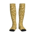 thumbnail image 3 of Compression Socks for Women and Men - Glitter Gold Compression Socks Circulation for Workout, 3 of 8