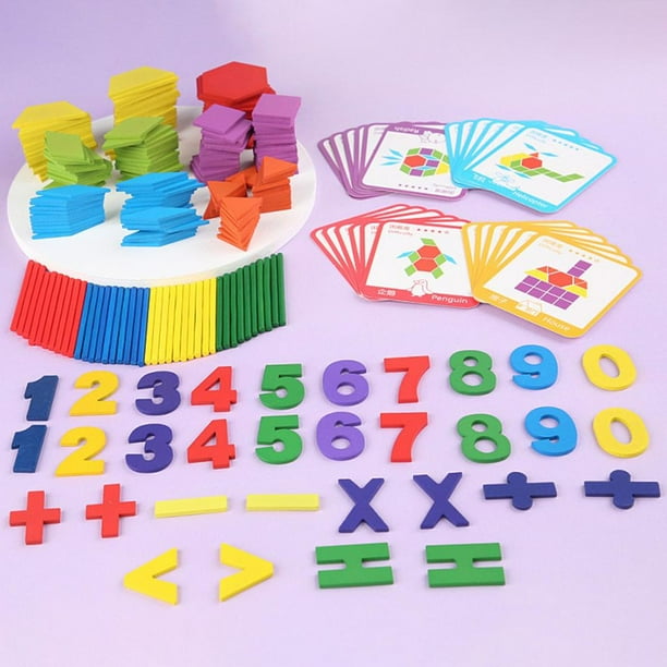 de Bloques de Patrones de Rompecabezas de Forma Geométrica con 40 Patrones de Tarjetas Jardín de Infantes Juguetes Educativos Clásicos Mo CUTICAT bloques de rompecabezas de tangram