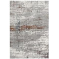 thumbnail image 2 of 8â€™ x 11â€™ Gray and Brown Abstract Scraped Area Rug, 2 of 5